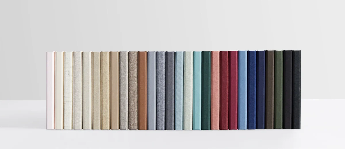 Colores de lino disponibles para la cubierta