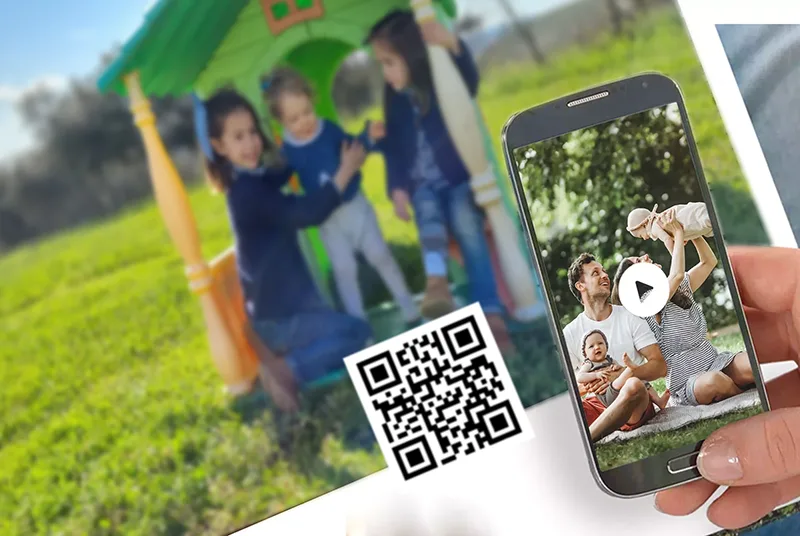 Album fotos con QR para crear y ver un video