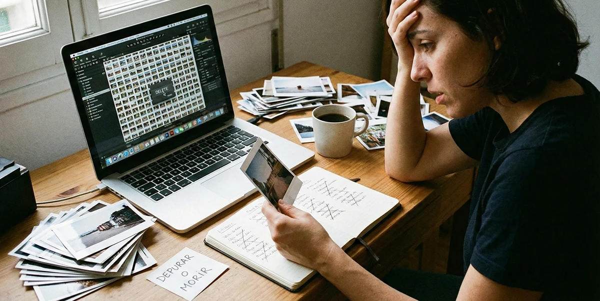 El dilema de la selección de fotos depurar o morir