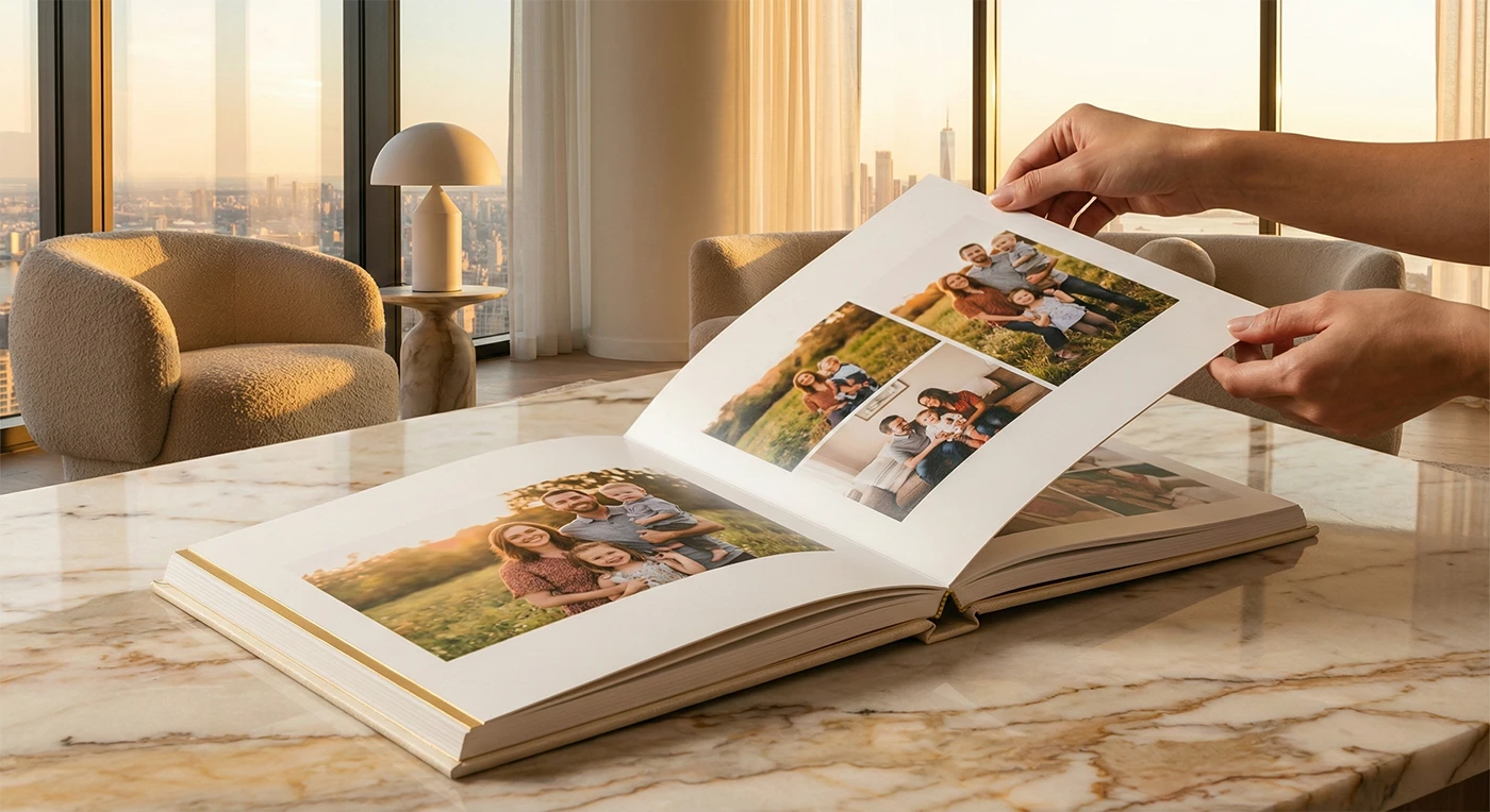 Album de fotos familiar personalizado