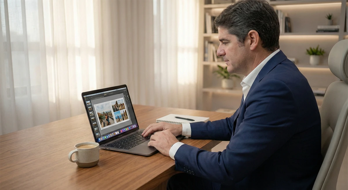 Crear un álbum de fotos personalizado de lujo