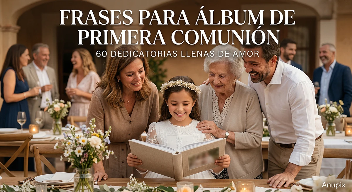 60 Frases para álbum de primera comunión