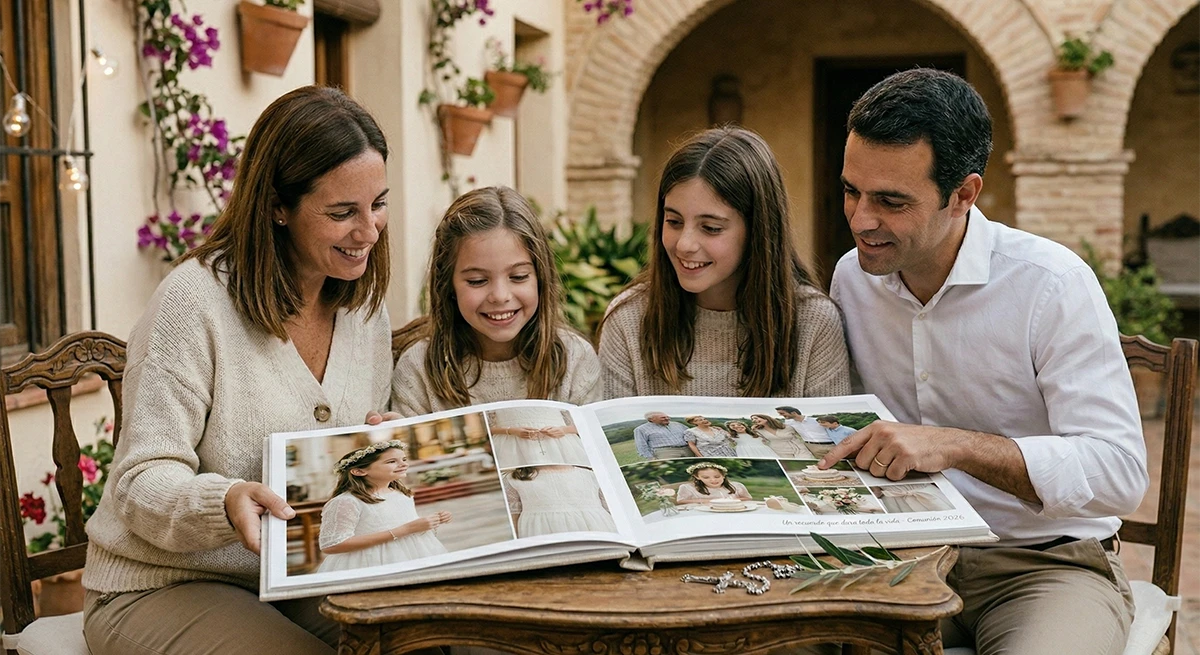 Álbum de fotos de primera comunión