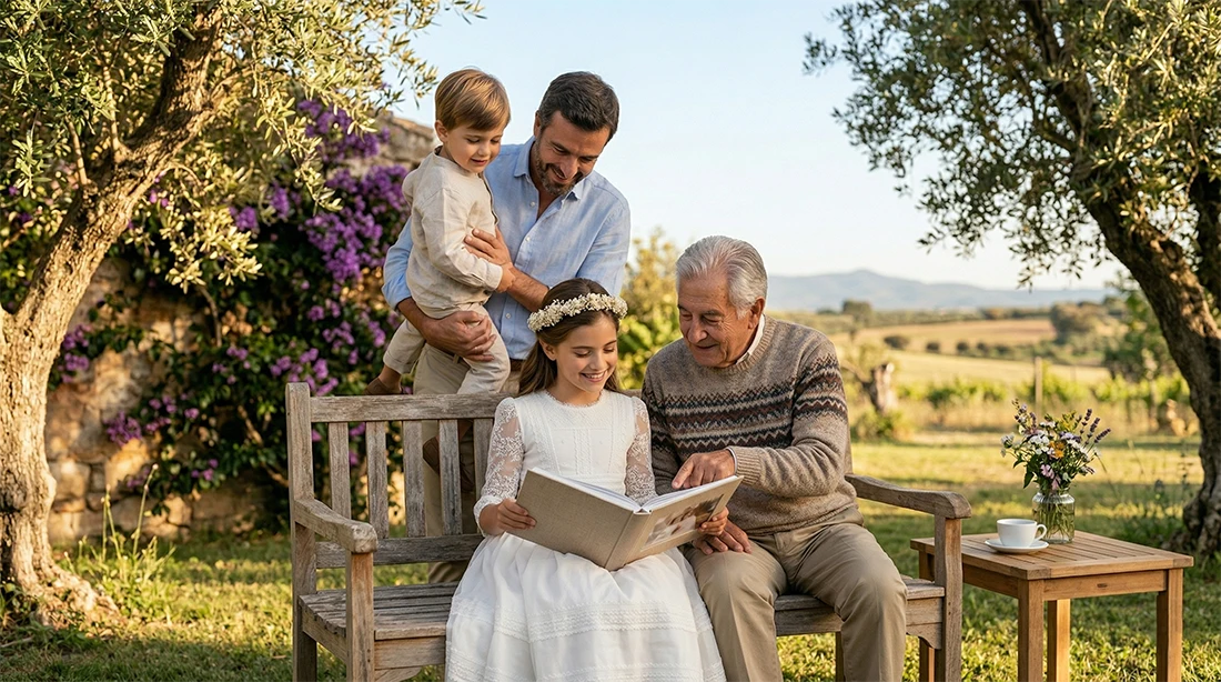 Frases para álbum de fotos de primera comunión