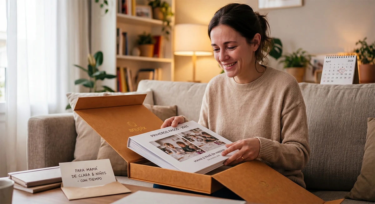 Regalar un álbum de fotos personalizado para el Día de la Madre