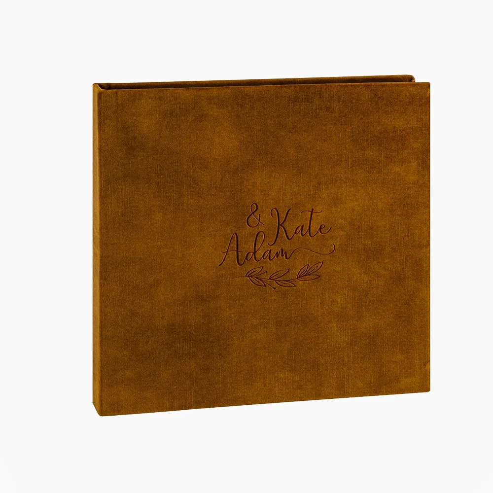 Álbum con cubierta de terciopelo